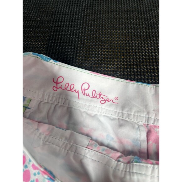 Lilly Pulitzer The Callahan Shorts Lets Cha Cha Multicolored Size 0 Blue / Pink - Picture 2 of 7